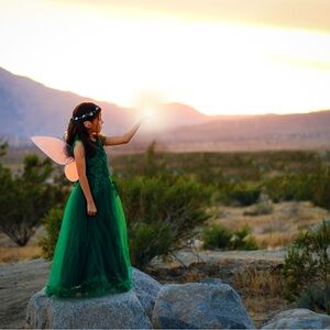 Enchanting Green Fairy Costume for Kids